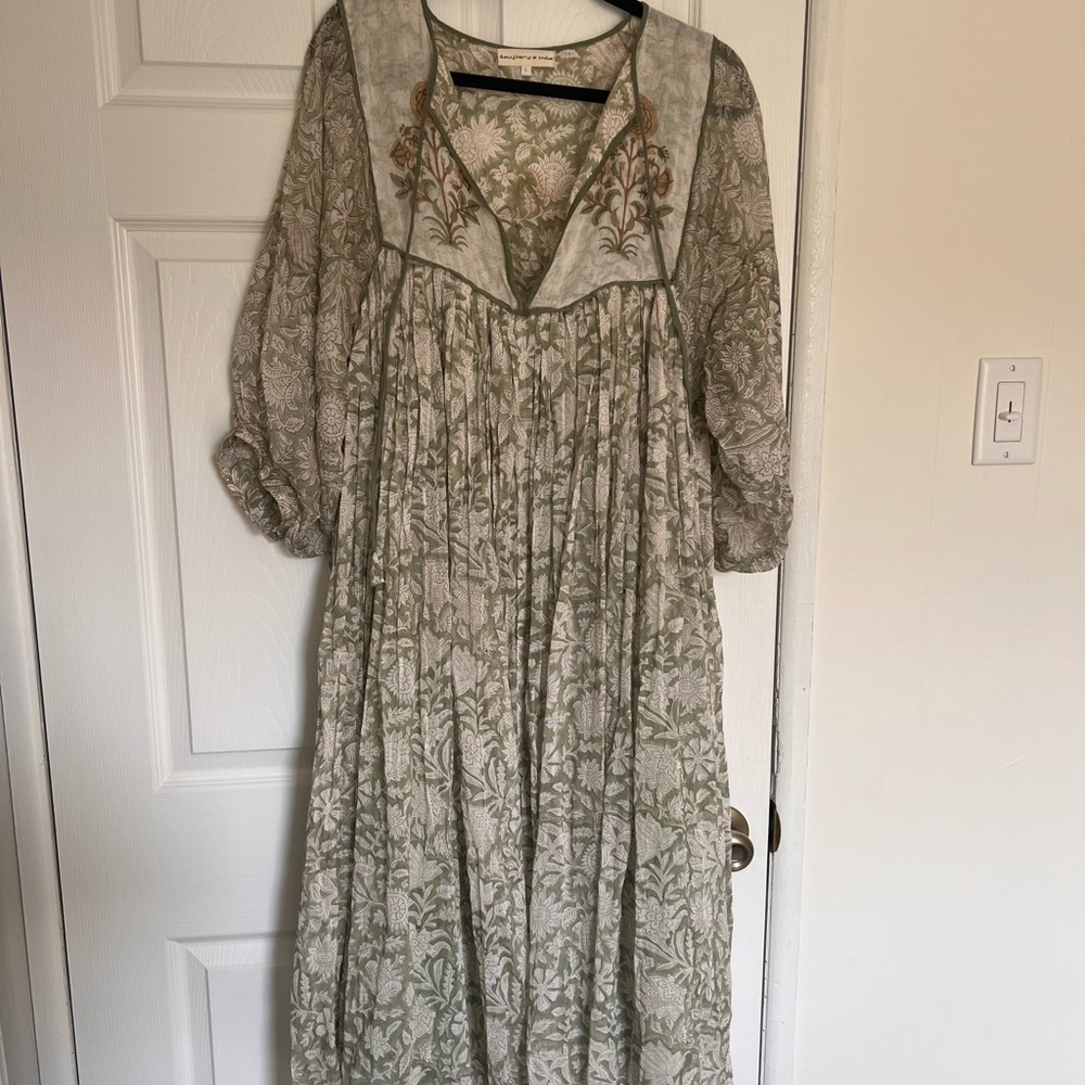 Daughters of India Pistachio Diya Dress